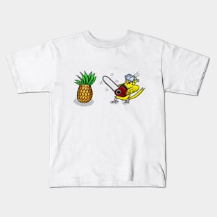 Never Half Ass Anything - Funny Budgie Art Kids T-Shirt